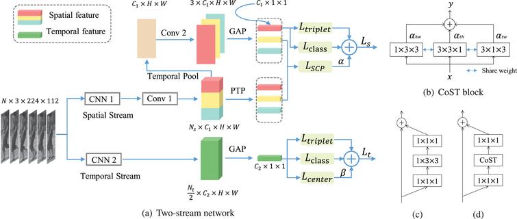 A two-stream network with joint spatial-temporal distance for video ...