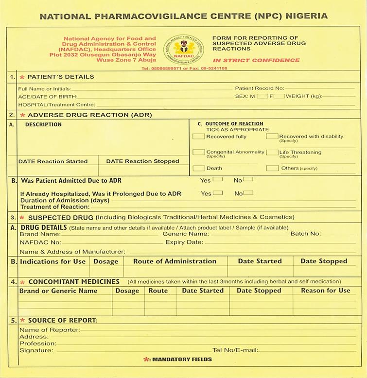 Patterns of adverse drug reaction signals in NAFDAC Pharmacovigilance