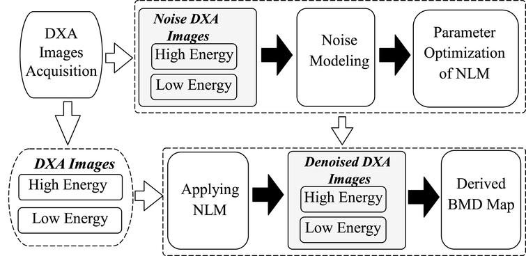 Denoising Images Of Dual Energy X