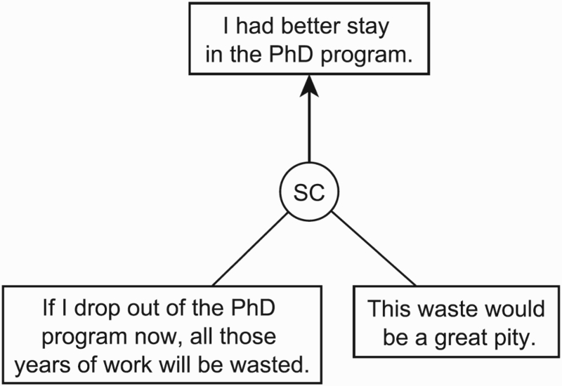 Argument diagram of the SC argument.