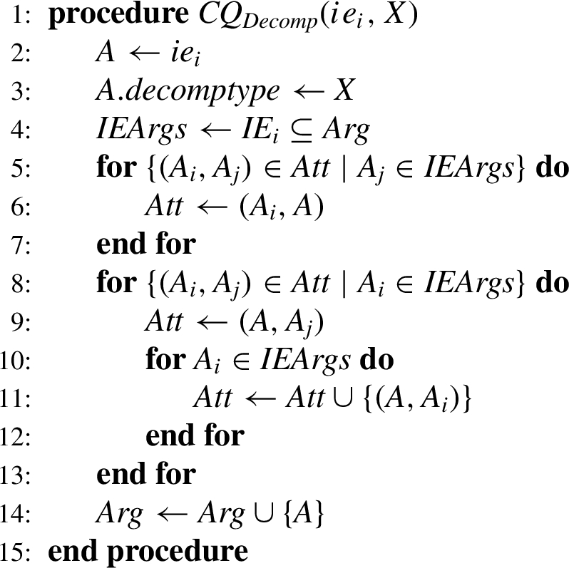 CQ5c: is the decomposition type of element iei correct? No, it should be X