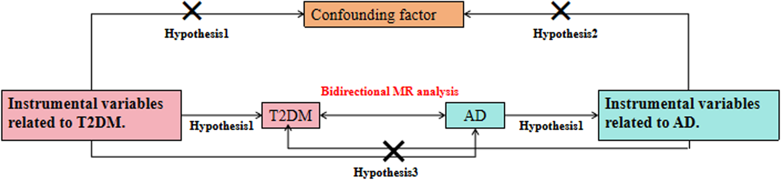 Schematic diagram of a two-sample MR analysis.