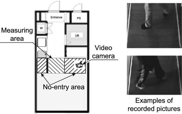 Setup for home monitoring. Examples of recorded picture.