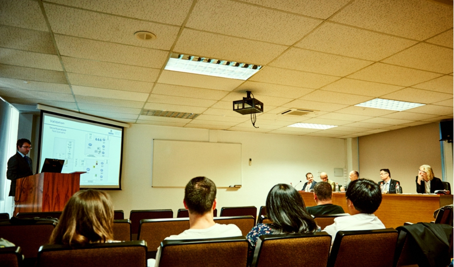 Picture taken during the Ph.D. thesis defense.