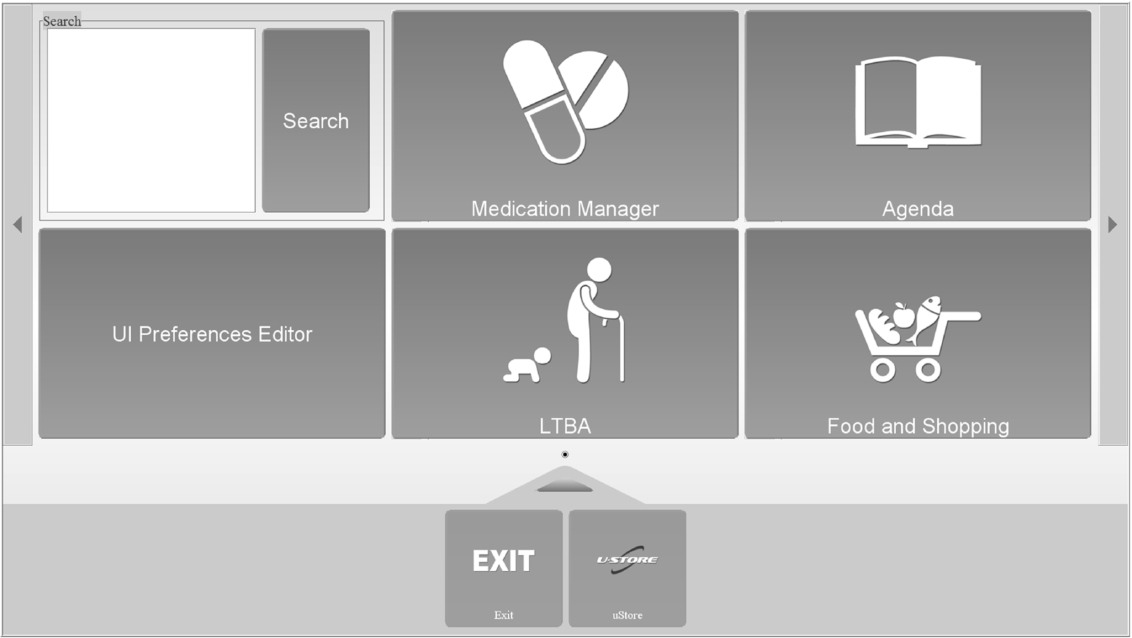 Example of a generated user interface by the universAAL framework.