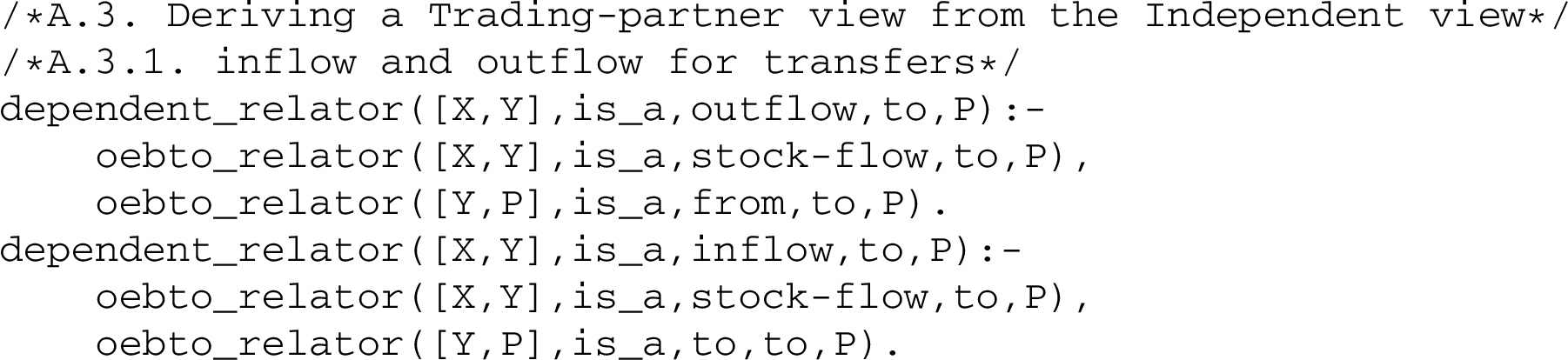 Derives inflow and outflow relators from to and from semantics.