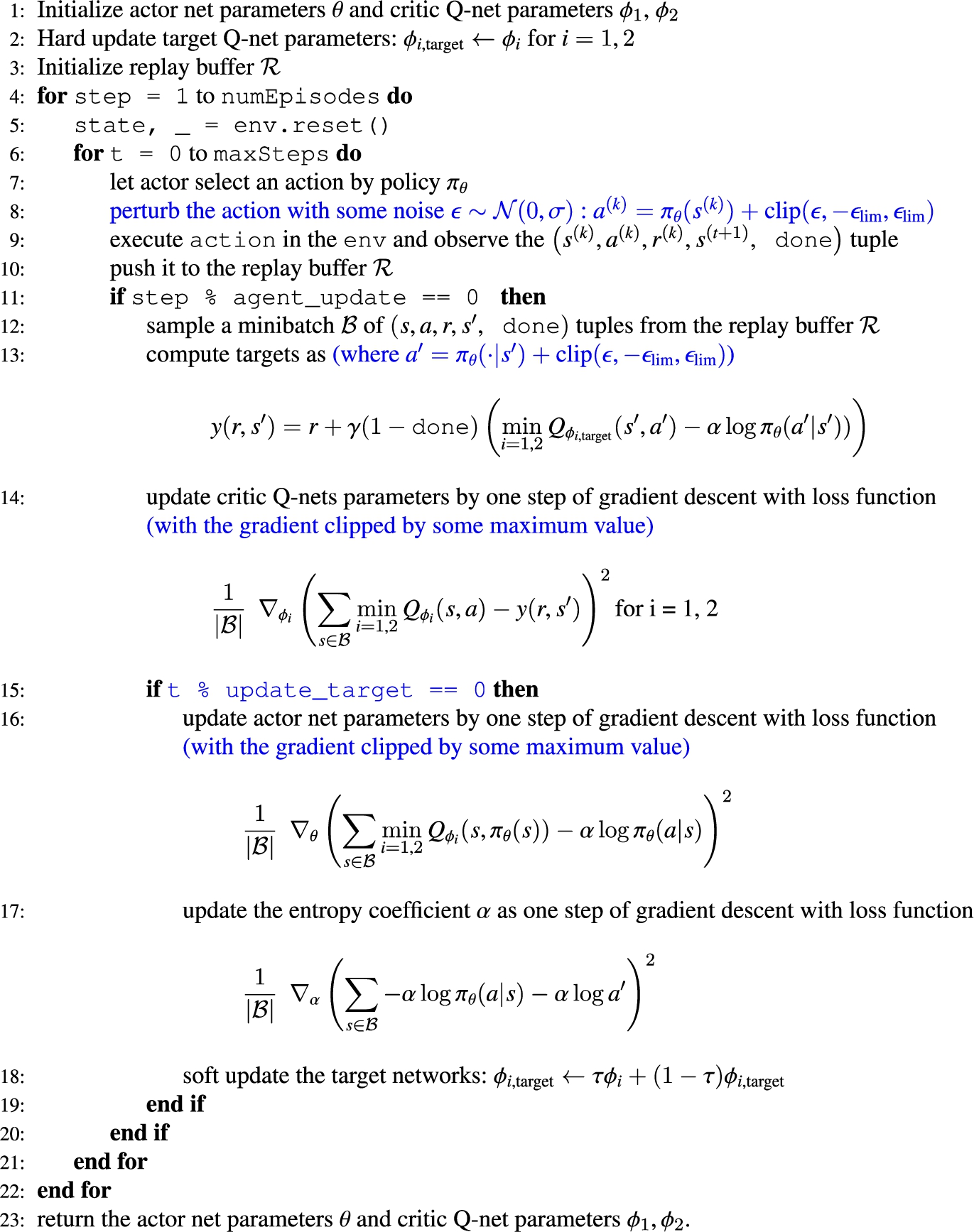 Computing minimum energy barrier using SAC in environment env