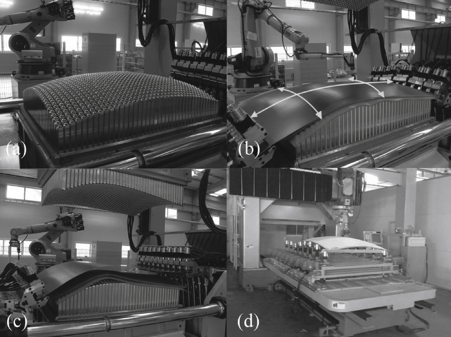 Multipoint stretch forming machine (photographs: courtesy of SteelLife).