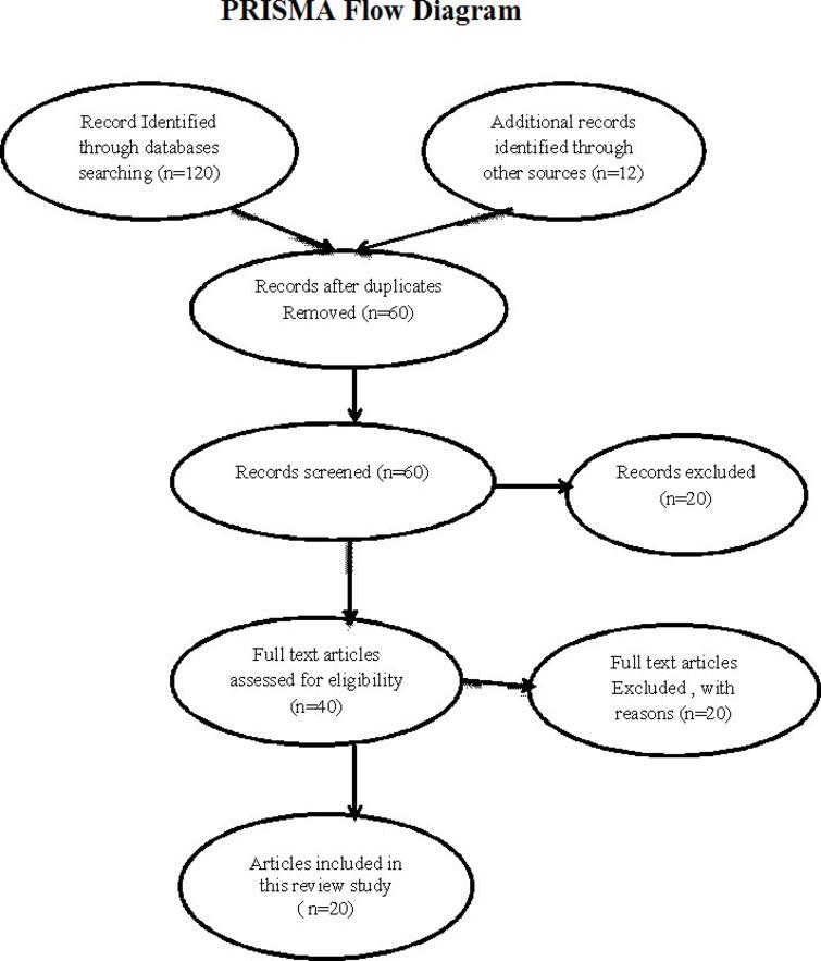 PRISMA Diagram (Source: Moher, D., Liberati, A., Tetzlaff, J., Altman, DG. The Prisma group (2009). Preferred/Reporting/ Items for systematic Reviews and Meta-analysis: The Prisma Statement.PLOs Med, 6(7): e1000097. dpi: 10.137/journal.pmed10000097).