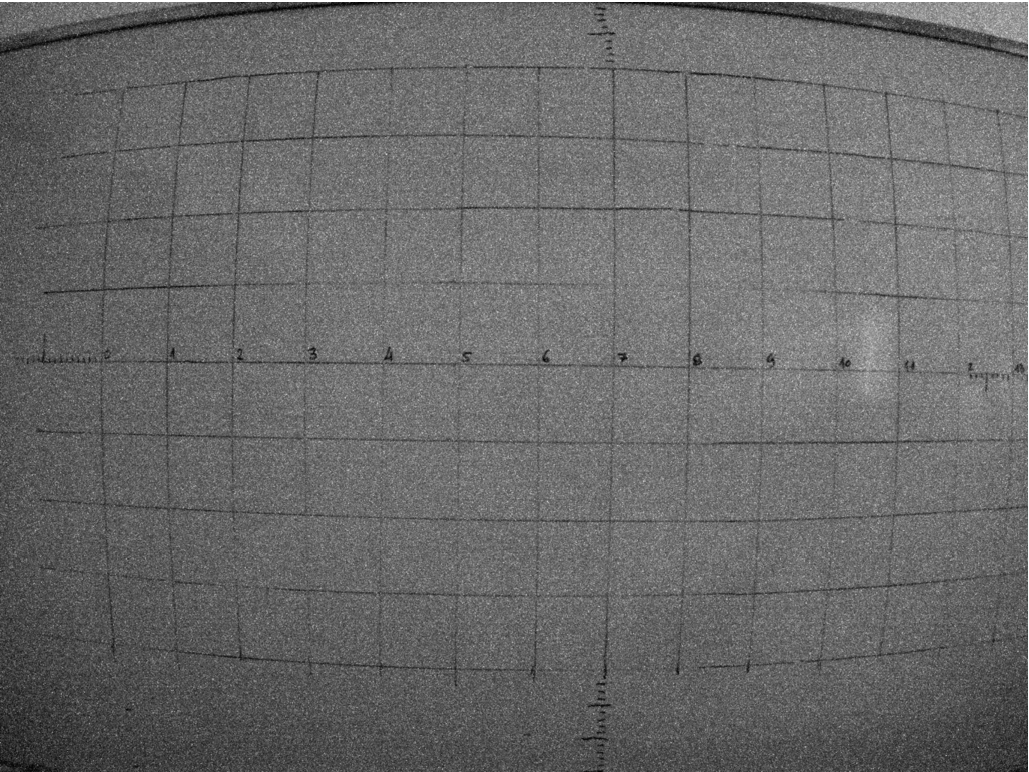 Sample photograph in the NIR band using Sequoia, showing a large lens distortion.