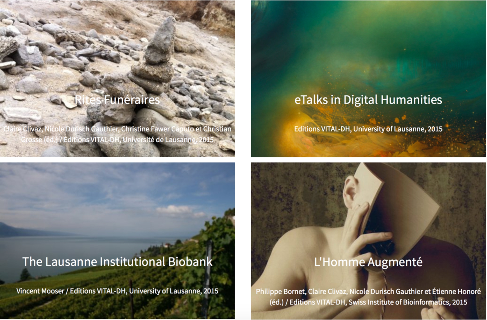 The cover images of the four eTalks series.