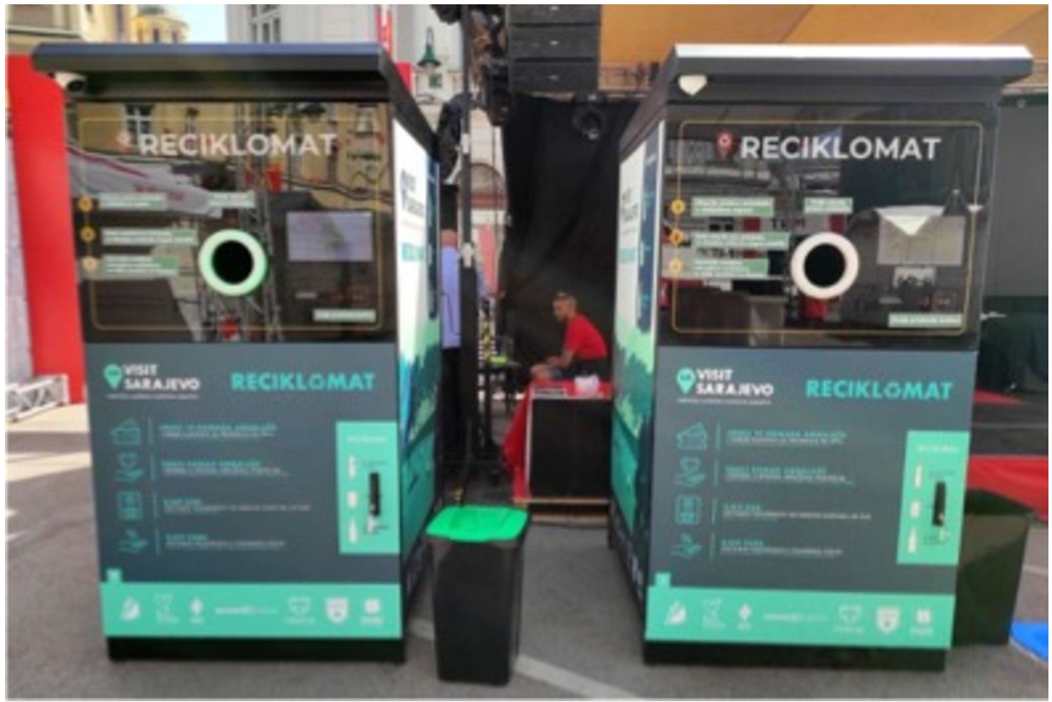 First smart recycling machine in BiH introduced by Sarajevo tourism.