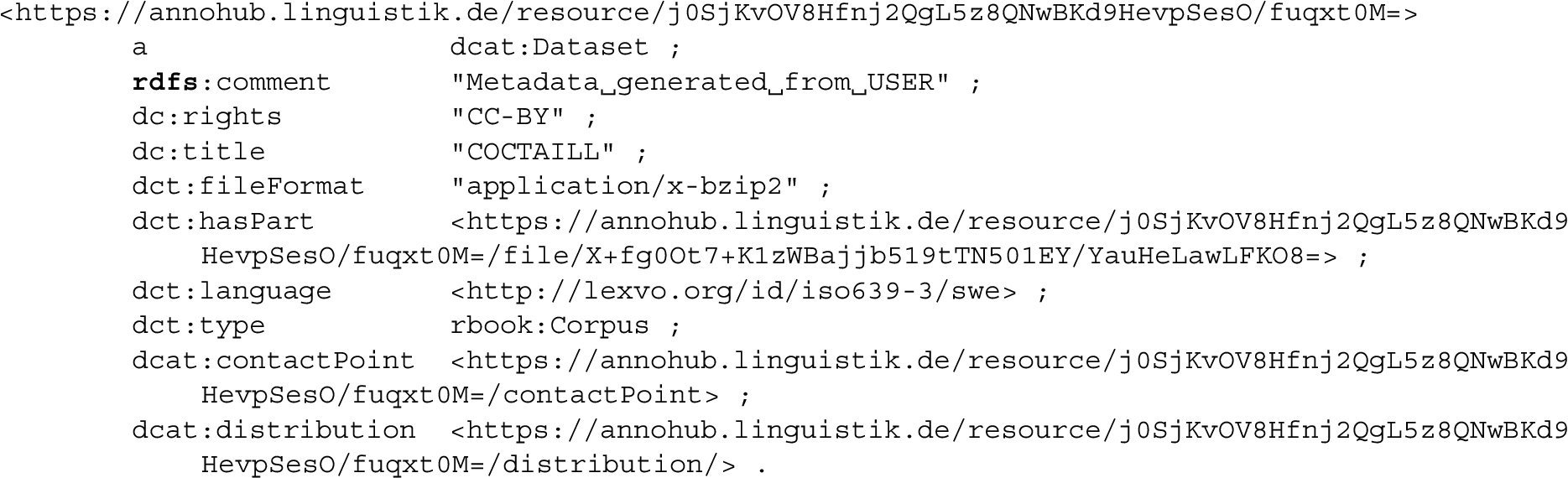 Example from Annohub dumped data