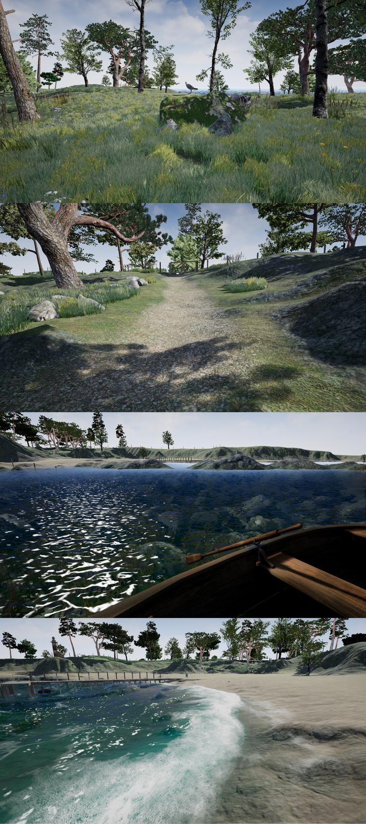 VR Island environments.
