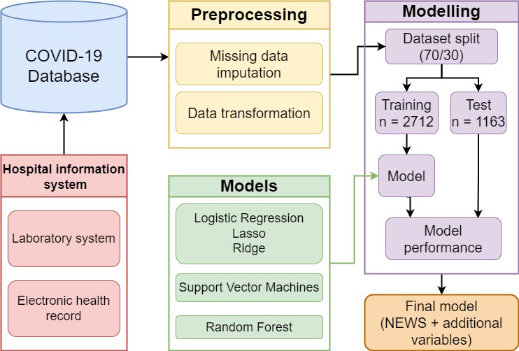 Schematic representation of the models’ development workflow.