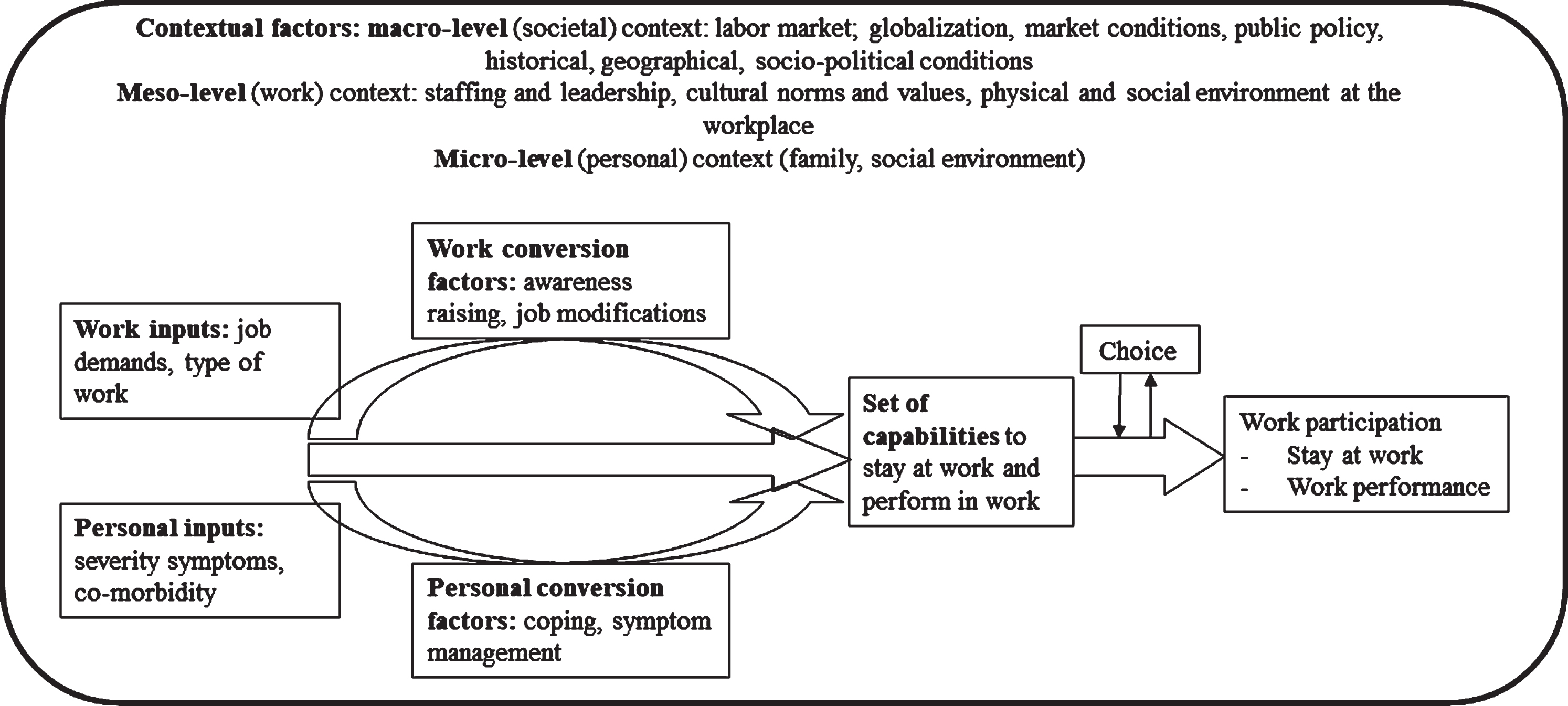 Model of the initial program theory on work participation, based on the Capability-for-Work model [38].
