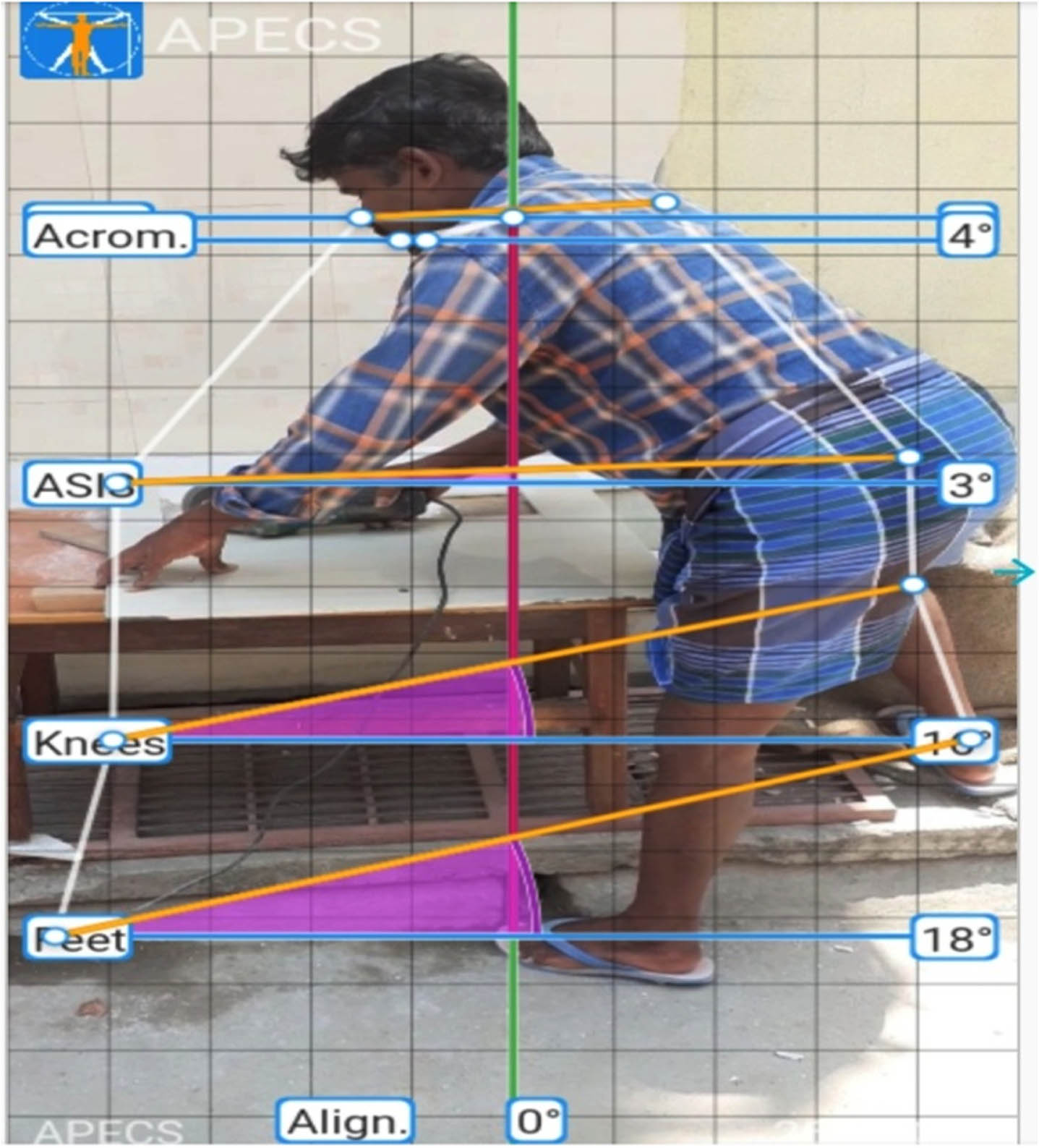 Illustration of APECS Application. APECS – AI Posture Evaluation and Correction System.